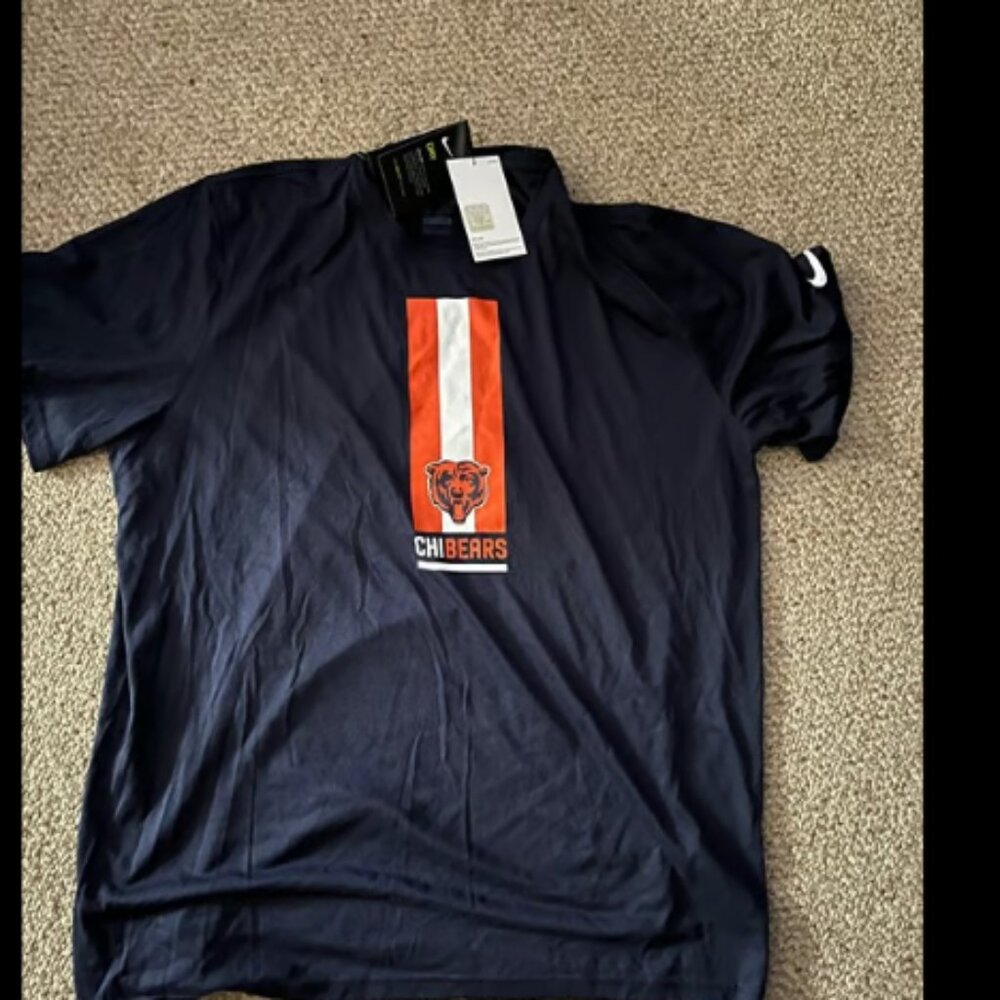 chicago bears nike shirt large